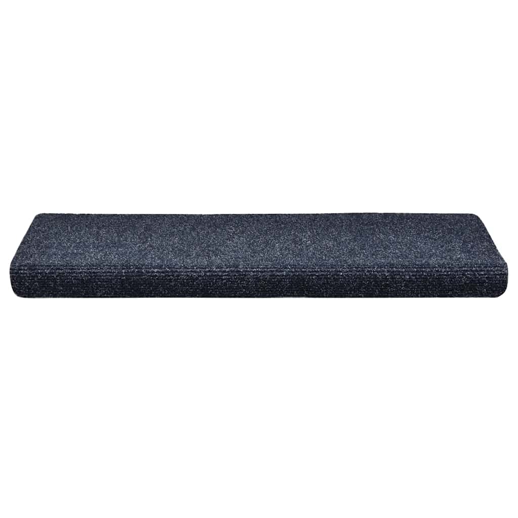 VidaXL tapis d'escalier auto-adhésifs 30 pièces 65x21x4 cm bord rectangulaire bleu