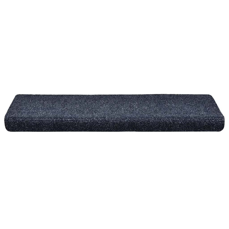 VidaXL tapis d'escalier auto-adhésifs 30 pièces 65x21x4 cm bord rectangulaire bleu