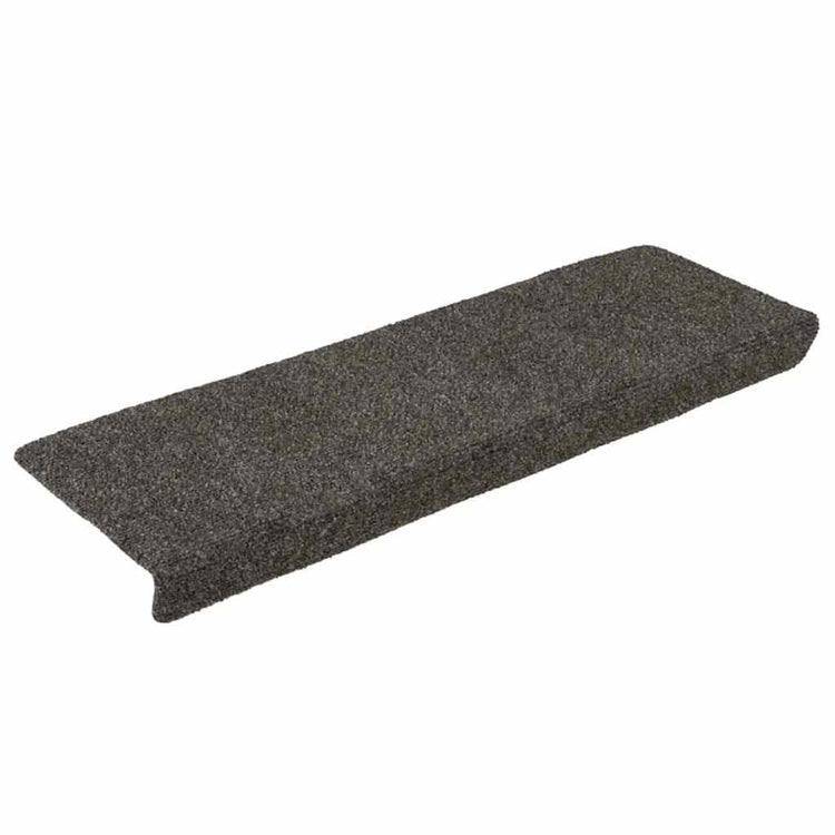 VidaXL tapis d'escalier auto-adhésifs 30 pièces 65x21x4 cm bord rectangulaire anthracite