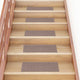 VidaXL tapis d'escalier auto-adhésifs 30 pièces 60x25 cm marron clair rectangulaire