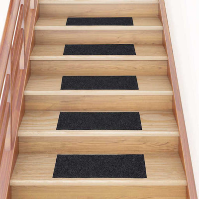 VidaXL tapis d'escalier auto-adhésifs 30 pièces 60x25 cm gris rectangulaire