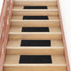 VidaXL tapis d'escalier auto-adhésifs 30 pièces 60x25 cm noir rectangulaire