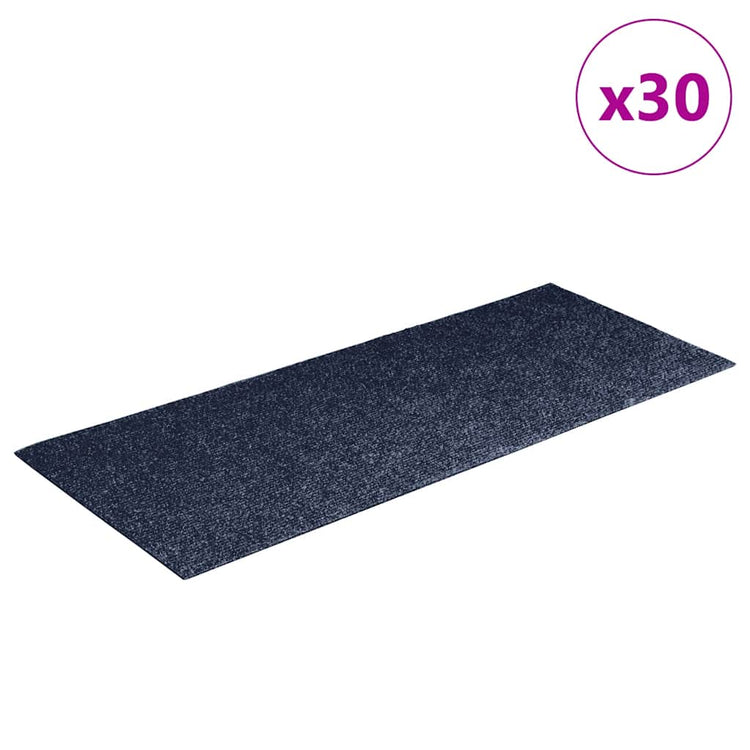 Vidaxx tapis d'escalier autocollants 30 pièces 60x25 cm gris bleu rectangulaire