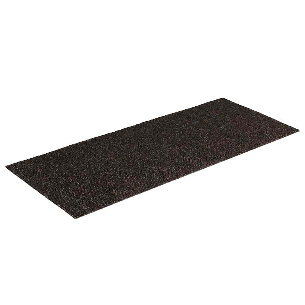 Vidaxx tapis d'escalier autocollants 30 pièces 60x25 cm marron foncé rectangulaire
