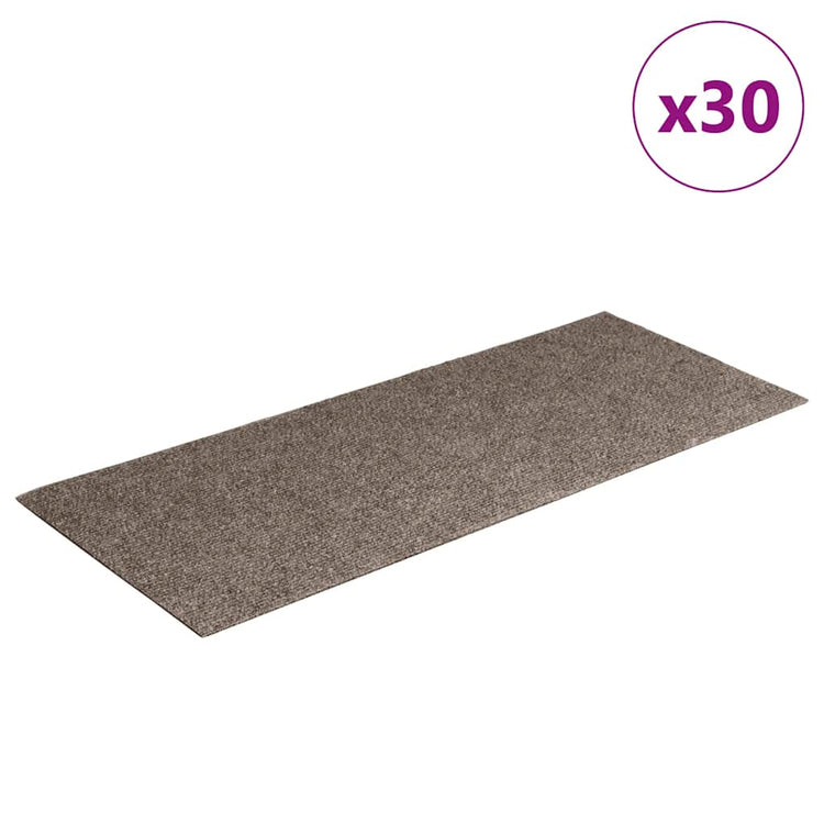 Vidaxx tapis d'escalier autocollants 30 pièces 60x25 cm beige rectangulaire