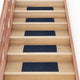 Vidaxx tapis d'escalier autocollants 30 pièces 60x25 cm bleu marine rectangulaire