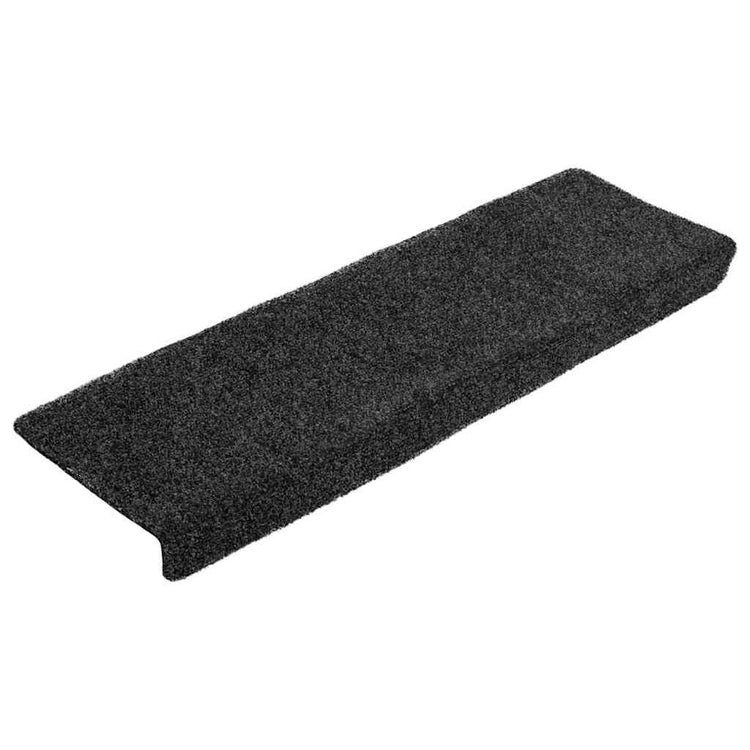 VidaXL tapis d'escalier auto-adhésifs 20 pièces 65x21x4 cm bord rectangulaire gris