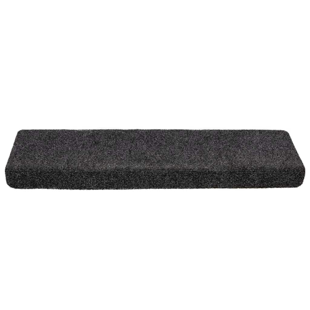 VidaXL tapis d'escalier auto-adhésifs 20 pièces 65x21x4 cm bord rectangulaire gris