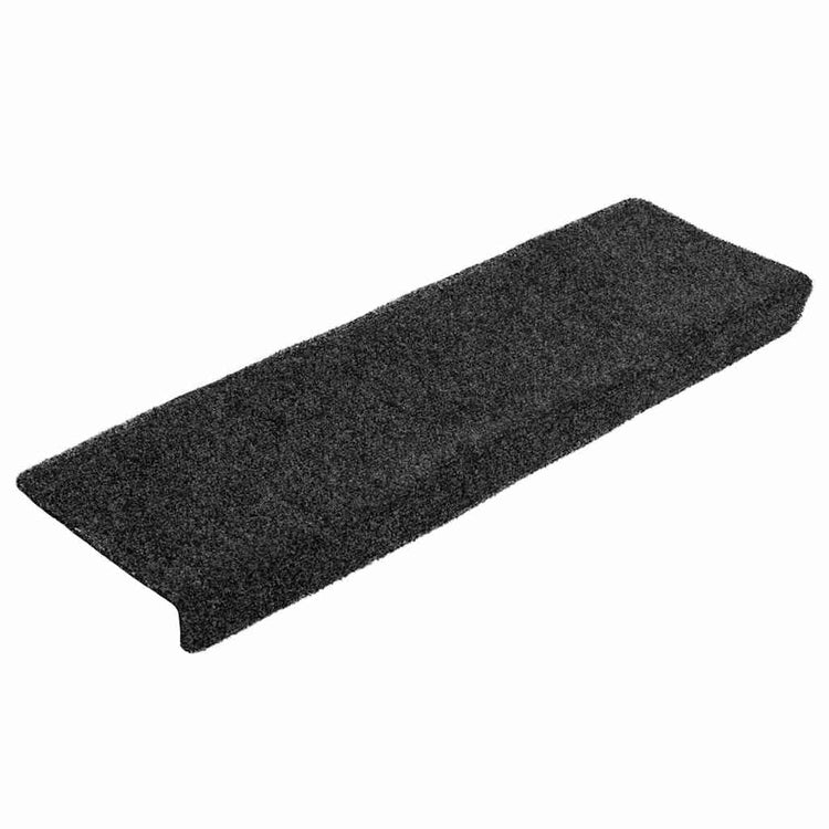 VidaXL tapis d'escalier auto-adhésifs 20 pièces 65x21x4 cm bord rectangulaire noir