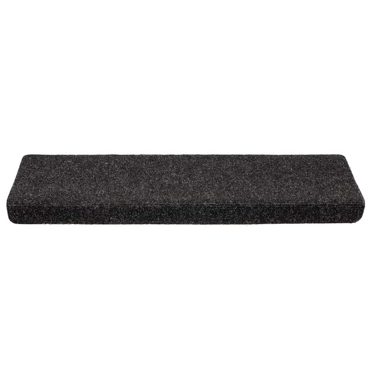 VidaXL tapis d'escalier auto-adhésifs 20 pièces 65x21x4 cm bord rectangulaire noir