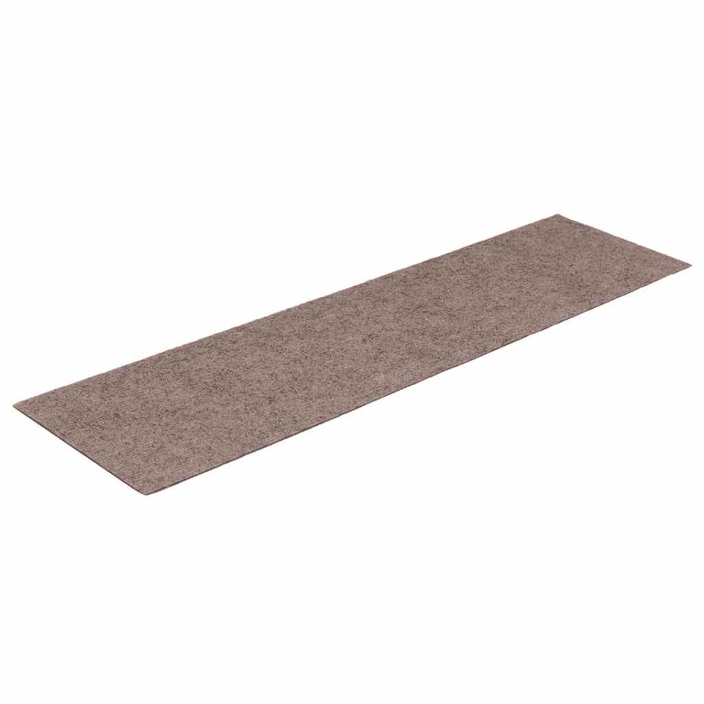 Vidaxx tapis d'escalier autocollants 30 pièces 76x20 cm marron clair rectangulaire