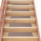 Vidaxx tapis d'escalier autocollants 30 pièces 76x20 cm marron clair rectangulaire