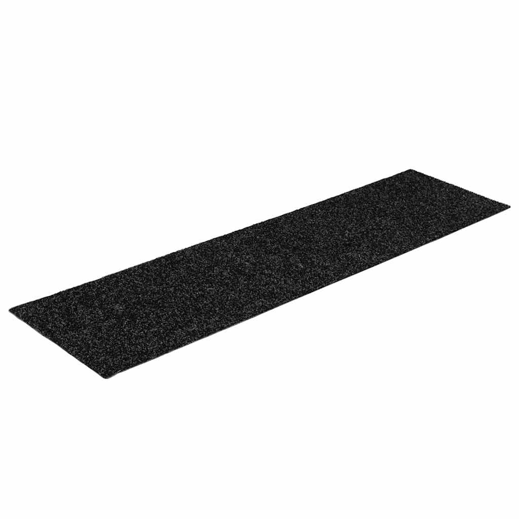 Vidaxx tapis d'escalier autocollants 30 pièces 76x20 cm noir rectangulaire