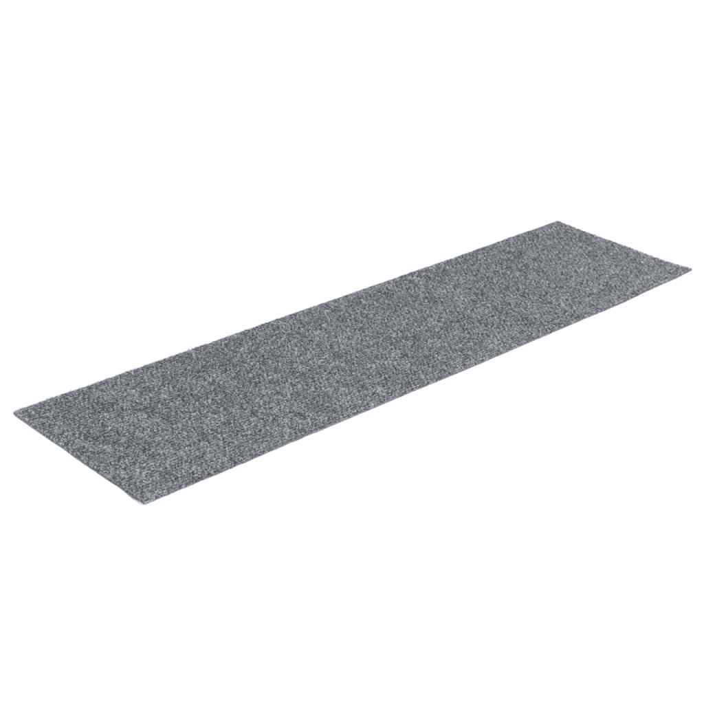 Vidaxx tapis d'escalier auto-adhésifs 30 pièces 76x20 cm gris clair rectangulaire