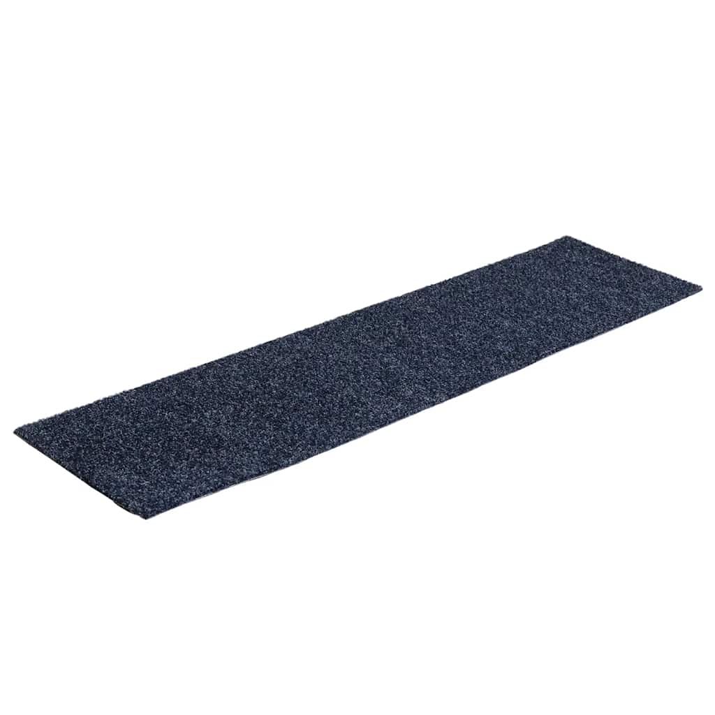 Vidaxx tapis d'escalier autocollants 30 pièces 76x20 cm gris bleu rectangulaire