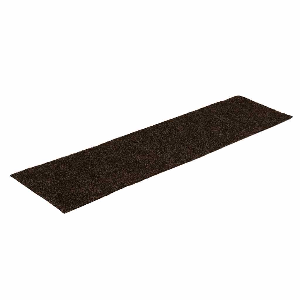 Vidaxx tapis d'escalier autocollants 30 pièces 76x20 cm marron rectangulaire