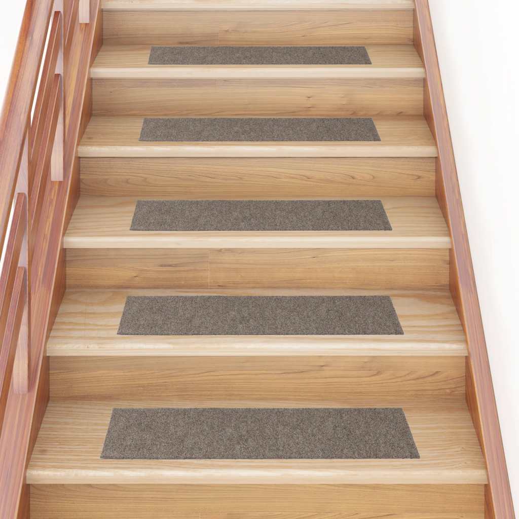 Vidaxx tapis d'escalier autocollants 30 pièces 76x20 cm beige rectangulaire