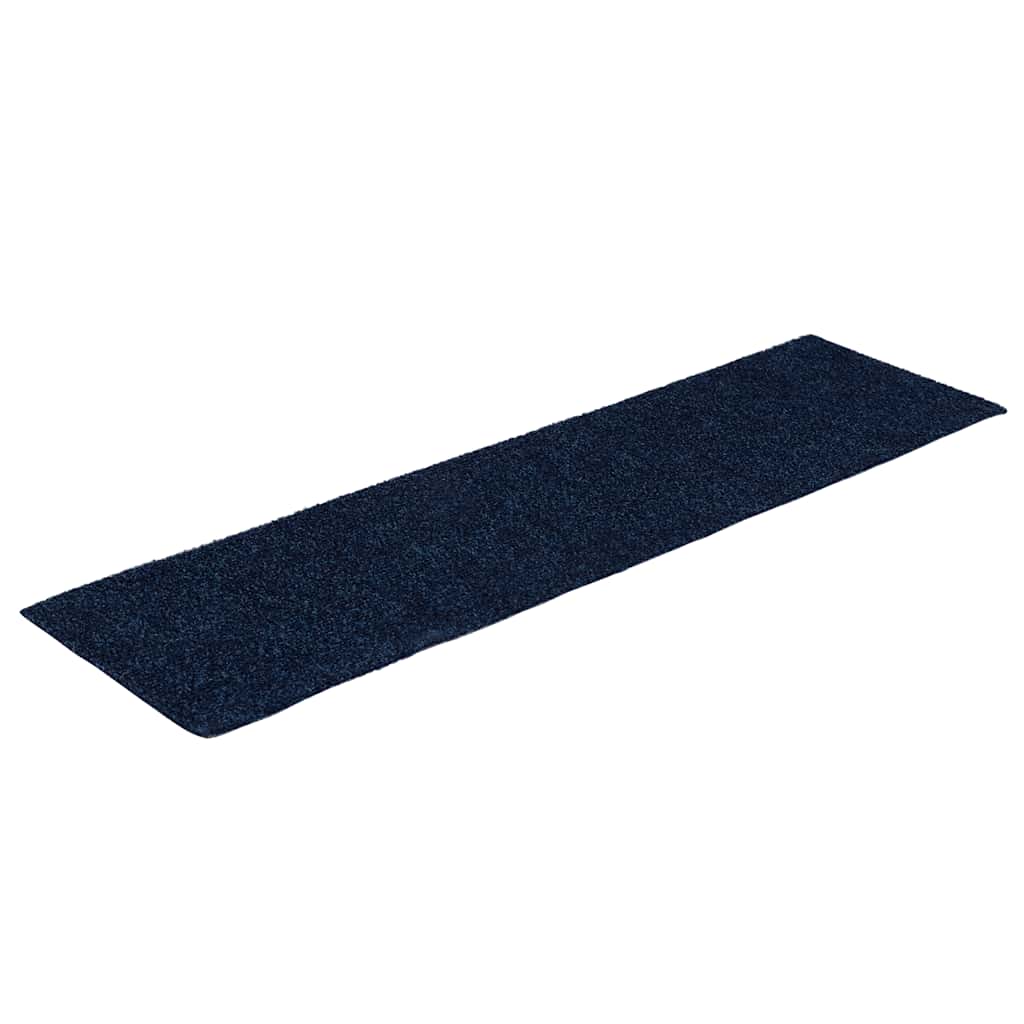 Vidaxx tapis d'escalier autocollants 30 pièces 76x20 cm rectangulaire bleu marine