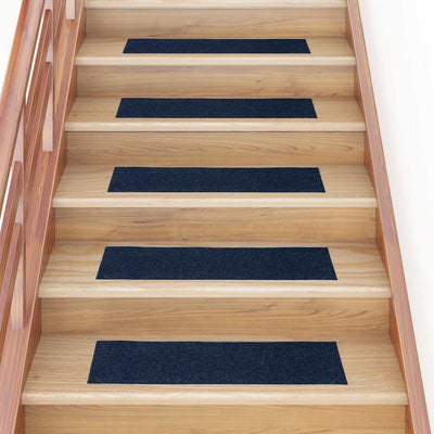 Vidaxx tapis d'escalier autocollants 30 pièces 76x20 cm rectangulaire bleu marine