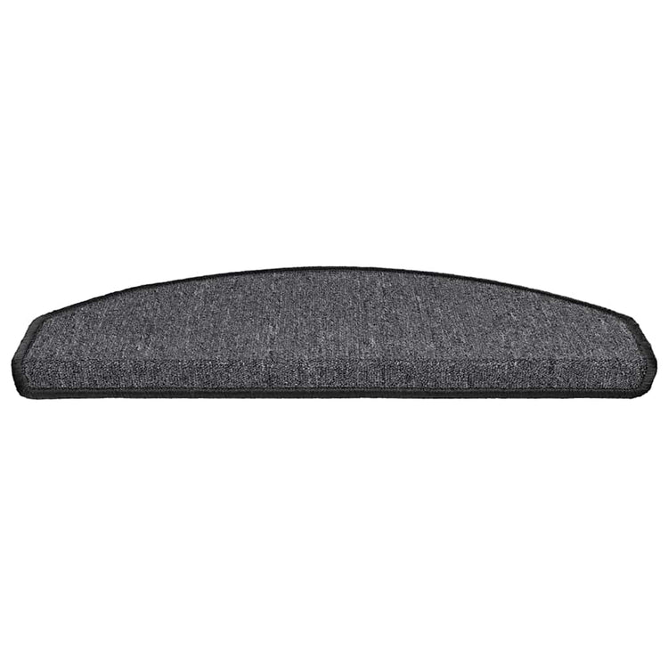 Vidaxx tapis d'escalier 30 pièces 65x24x4 cm anthracite semi-circulaire grand