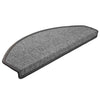 Vidaxx tapis d'escalier 30 pcs 65x24x4 cm gris foncé semi-circulaire grand