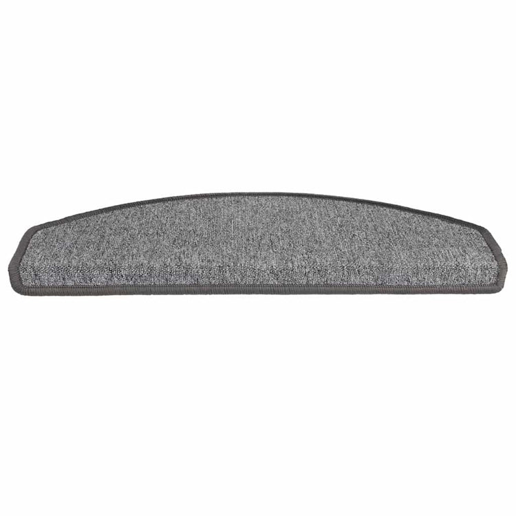 Vidaxx tapis d'escalier 30 pcs 65x24x4 cm gris foncé semi-circulaire grand