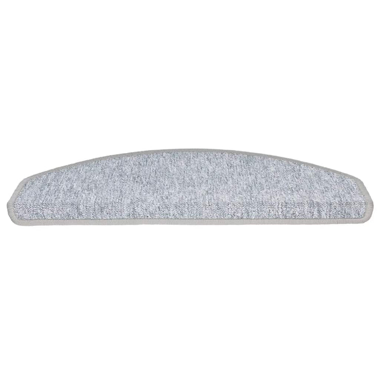 Vidaxx tapis d'escalier 30 pcs 65x24x4 cm gris clair semi-circulaire grand