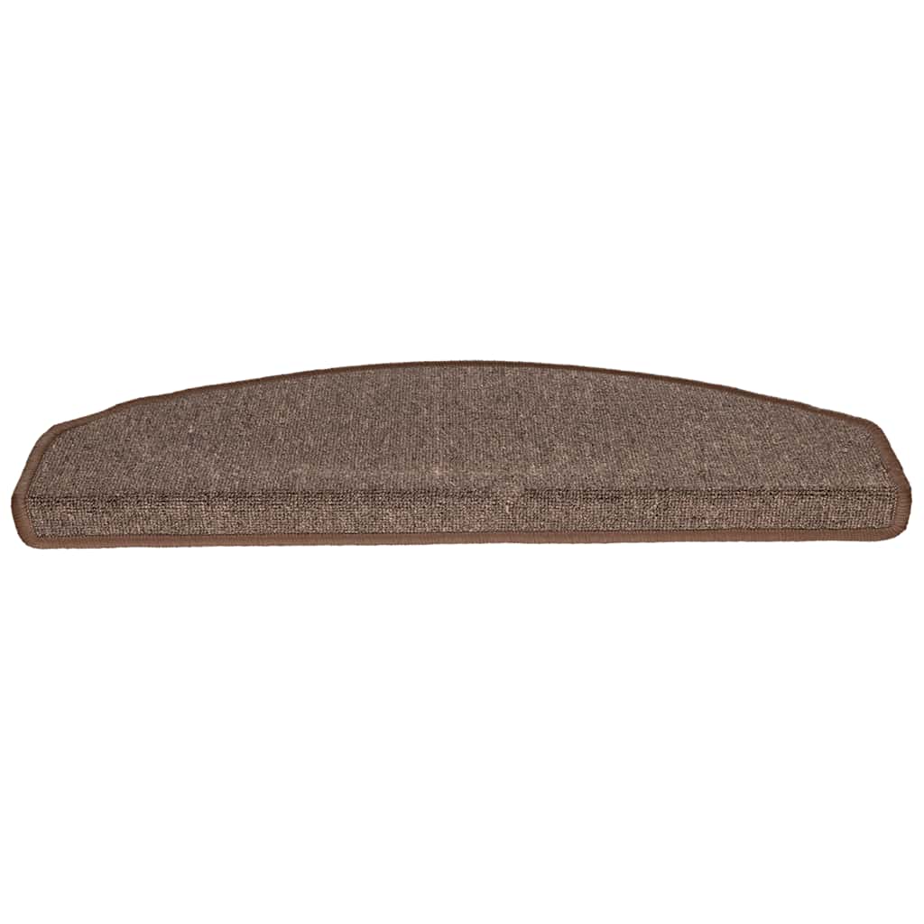 VidaXL tapis d'escalier 30 pcs 65x24x4 cm marron café semi-circulaire grand
