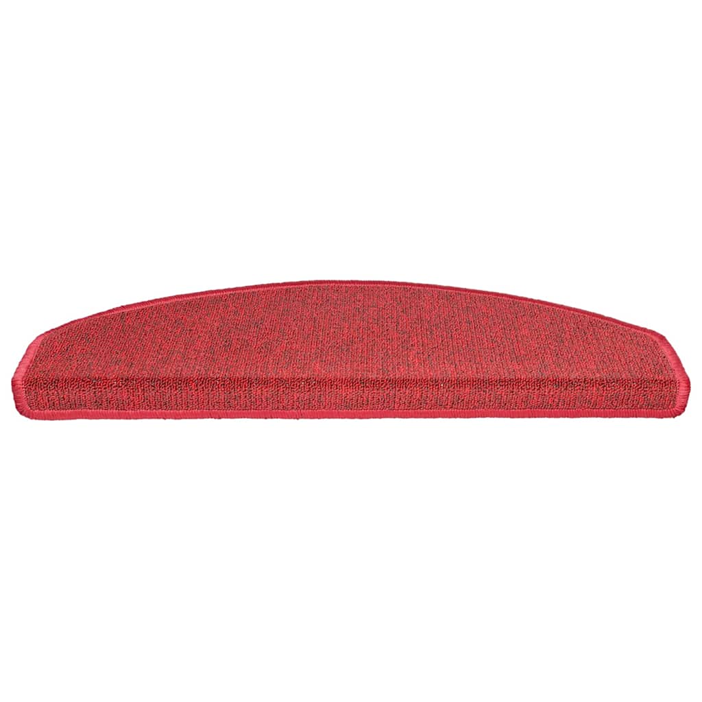 Vidaxx tapis d'escalier 30 pcs 65x24x4 cm rouge semi-circulaire grand