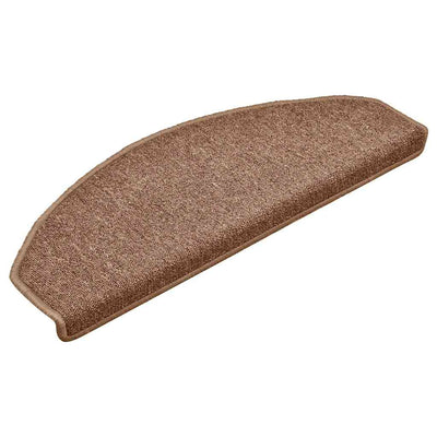 VidaXL tapis d'escalier 30 pcs 65x24x4 cm marron semi-circulaire grand