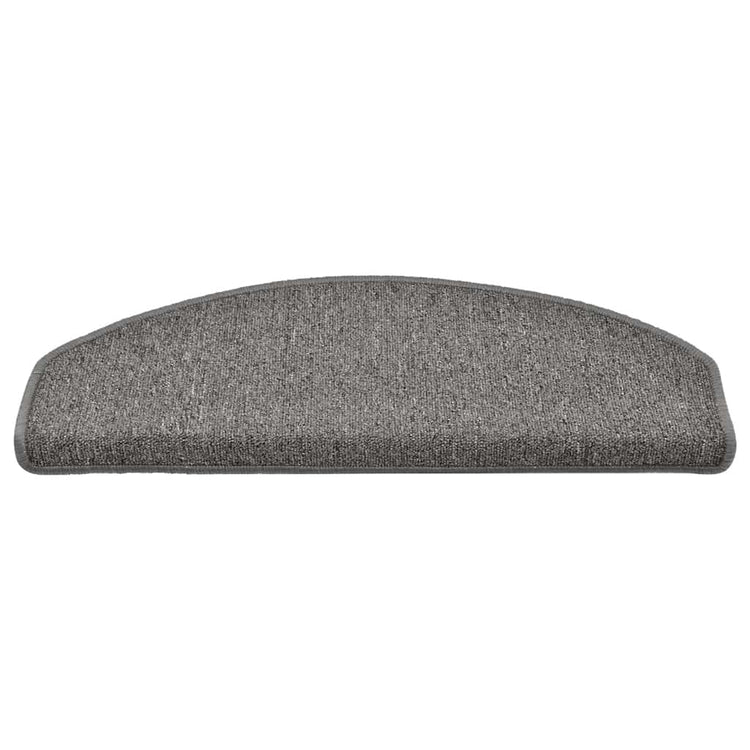 Vidaxx tapis d'escalier 30 pcs 65x24x4 cm gris foncé semi-circulaire grand