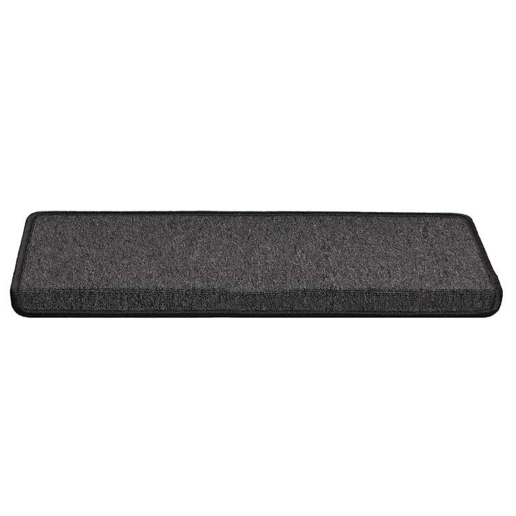VidaXL tapis d'escalier 30 pcs 65x21x4 cm bord rectangulaire anthracite