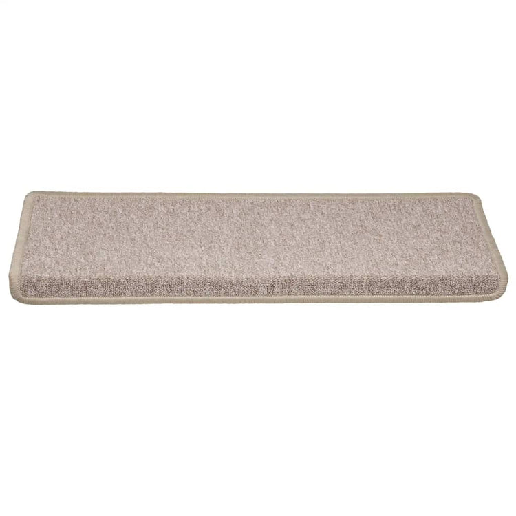 Vidaxx tapis d'escalier 30 pcs 65x21x4 cm bord rectangulaire taupe