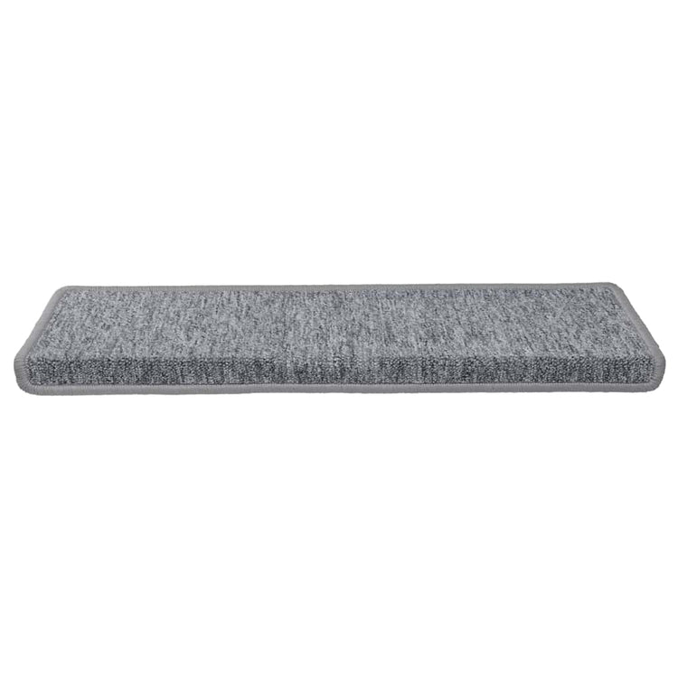 VidaXL tapis d'escalier 30 pcs 65x21x4 cm gris clair avec bord rectangulaire