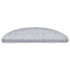 VidaXL tapis d'escalier 20 pcs 56x17x3 cm gris clair semi-circulaire