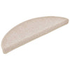 VidaXL tapis d'escalier 20 pcs 56x17x3 cm taupe semi-circulaire
