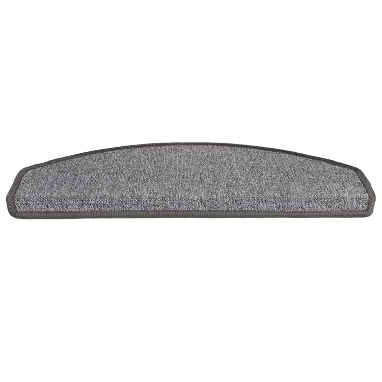 Vidaxx tapis d'escalier 20 pcs 65x24x4 cm gris foncé semi-circulaire grand