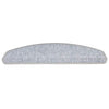 Vidaxx tapis d'escalier 20 pcs 65x24x4 cm gris clair semi-circulaire grand
