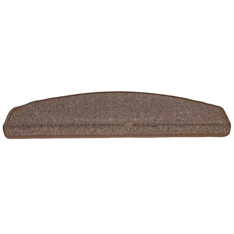 VidaXL tapis d'escalier 20 pcs 65x24x4 cm marron café semi-circulaire grand
