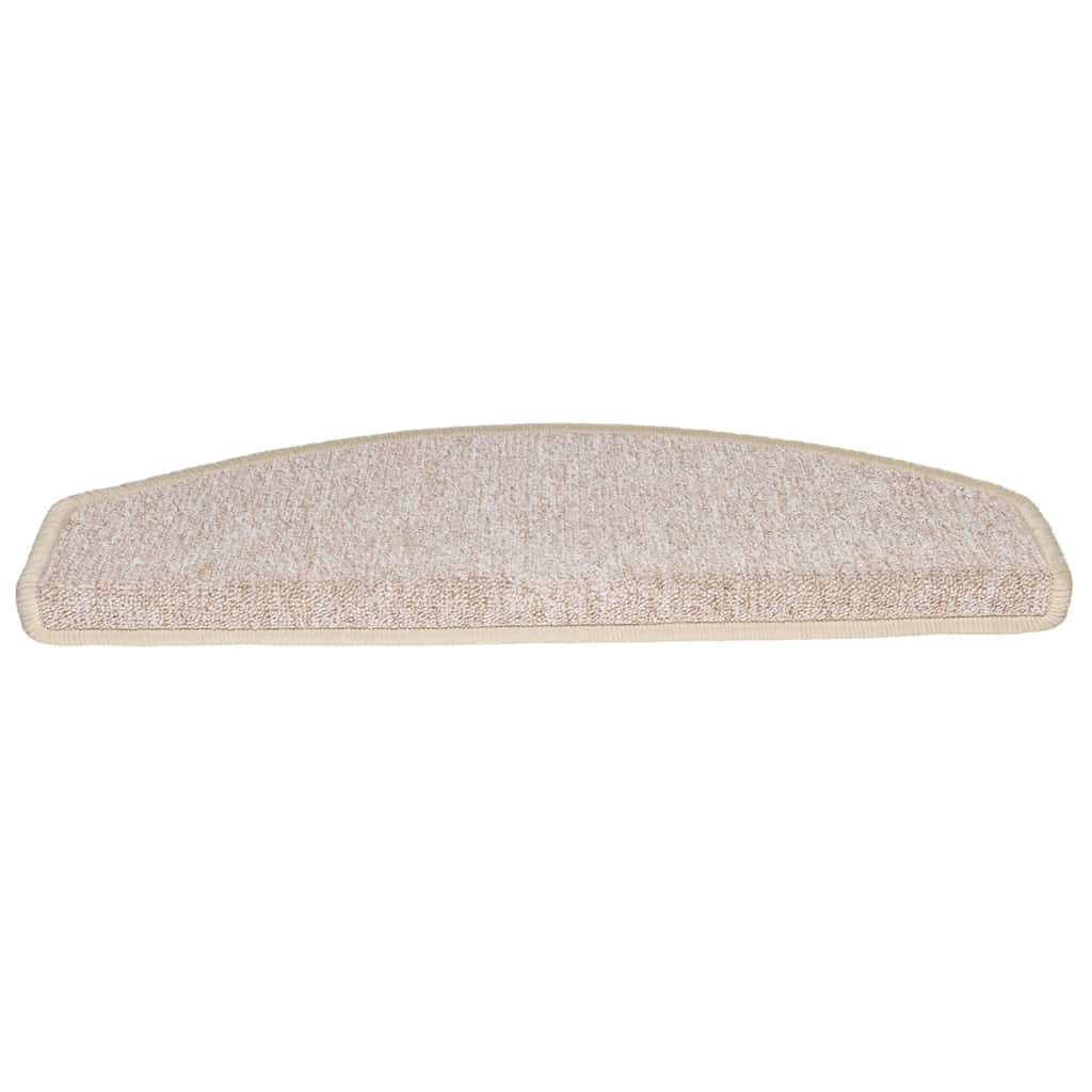 Vidaxx tapis d'escalier 20 pièces 65x24x4 cm taupe semi-circulaire grand