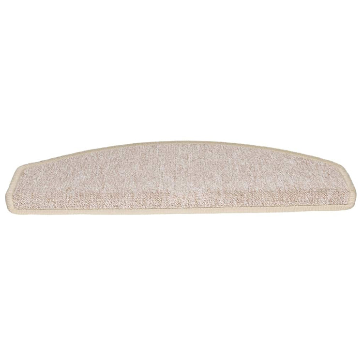 Vidaxx tapis d'escalier 20 pièces 65x24x4 cm taupe semi-circulaire grand
