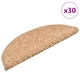 VidaXL tapis d'escalier 30 pièces 56x17x3 cm or semi-circulaire