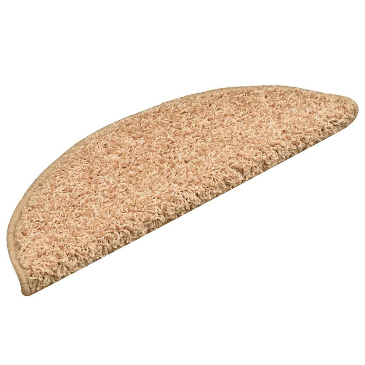VidaXL tapis d'escalier 30 pièces 56x17x3 cm or semi-circulaire