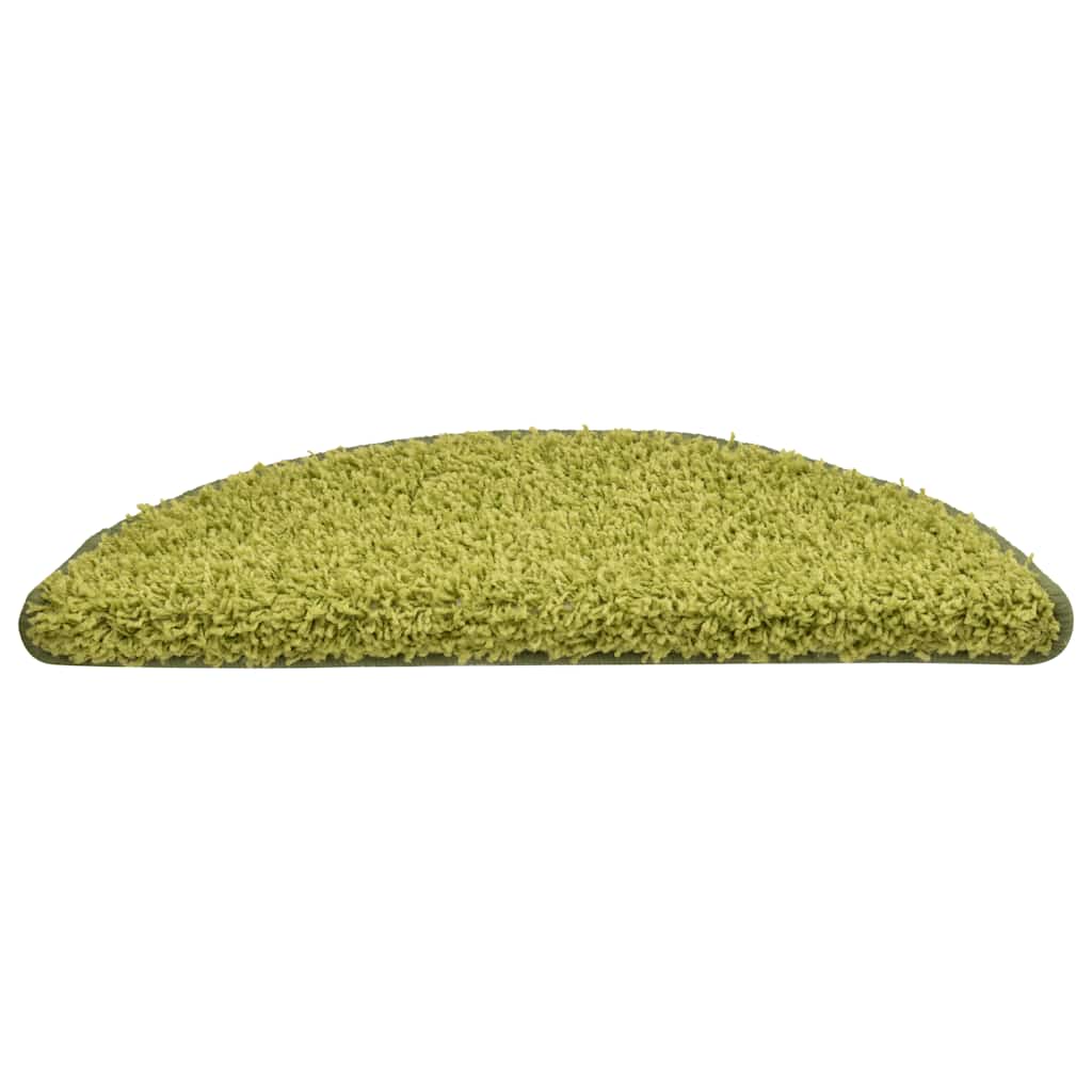 Vidaxx tapis d'escalier 30 pcs 56x17x3 cm vert semi-circulaire