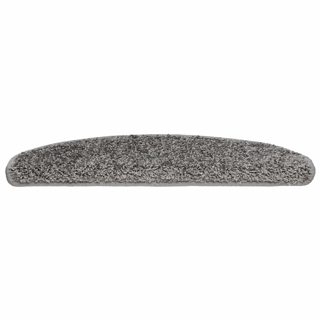 Vidaxx tapis d'escalier 30 pcs 65x21x4 cm gris semi-circulaire grand