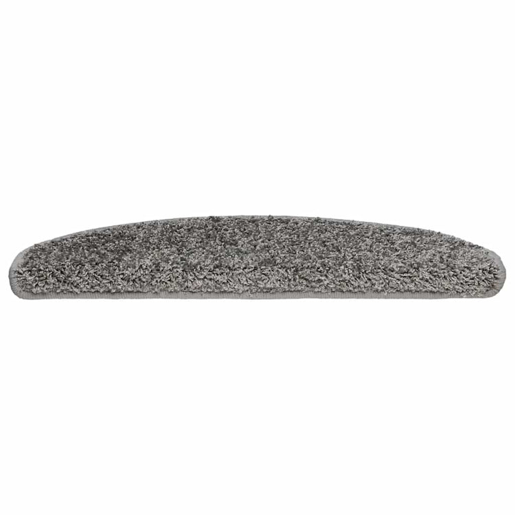Vidaxx tapis d'escalier 30 pcs 65x21x4 cm gris semi-circulaire grand
