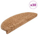 Vidaxx tapis d'escalier 30 pcs 65x21x4 cm beige semi-circulaire grand