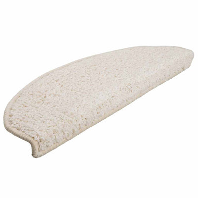 Vidaxx tapis d'escalier 30 pièces 65x21x4 cm blanc semi-circulaire grand