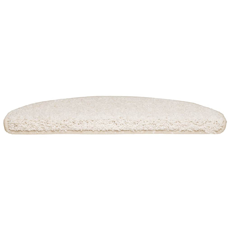 Vidaxx tapis d'escalier 30 pièces 65x21x4 cm blanc semi-circulaire grand