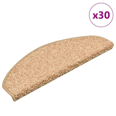 Vidaxx tapis d'escalier 30 pcs 65x21x4 cm or semi-circulaire grand